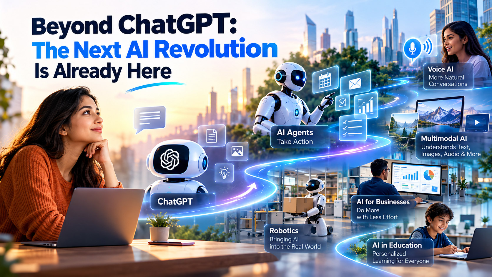 Discover how AI agents, robotics and personal AI are changing technology beyond ChatGPT and shaping the next AI revolution.